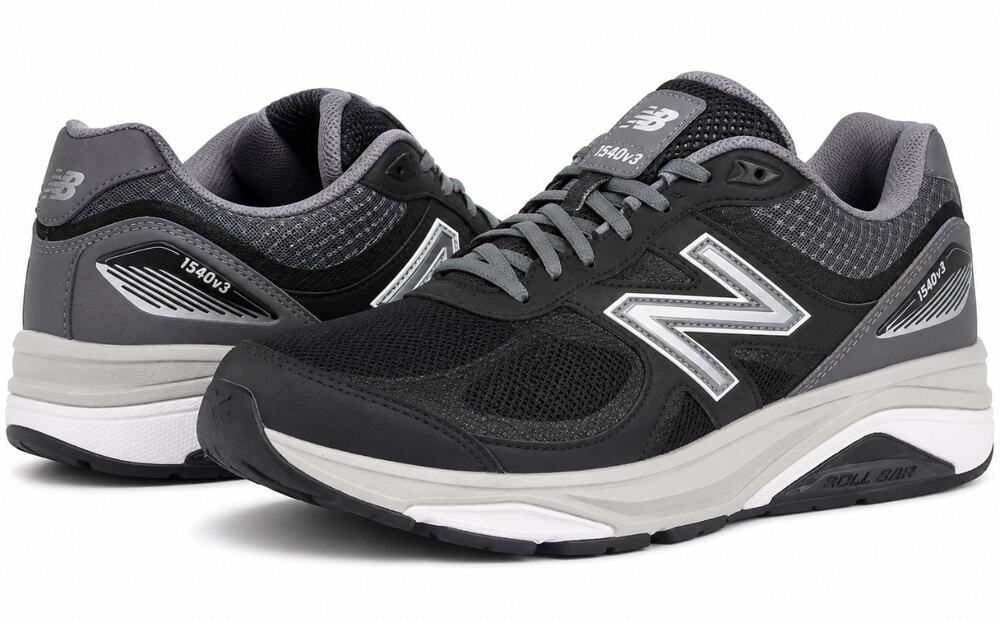 New Balance 1540v3 Men’s 11 6E XX Wide Black Gray Running Shoes M1540BK3 NIB